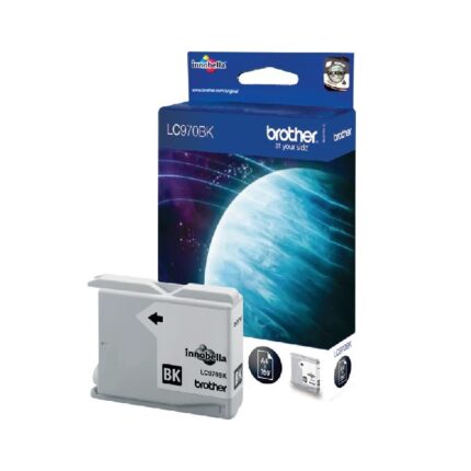 LC970BK BROTHER BLACK INK 350P DCP135/150/153/157-MFC235/260