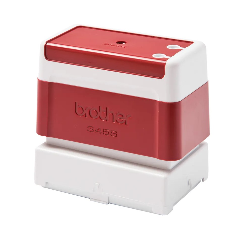 PR3458R RED 34 X 58(mm) BROTHER STAMP