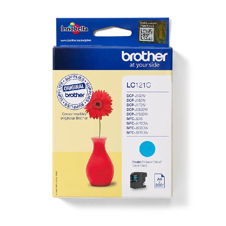 LC121C BROTHER CYAN INK 300P DCPJ4110/132/152/172/552/752