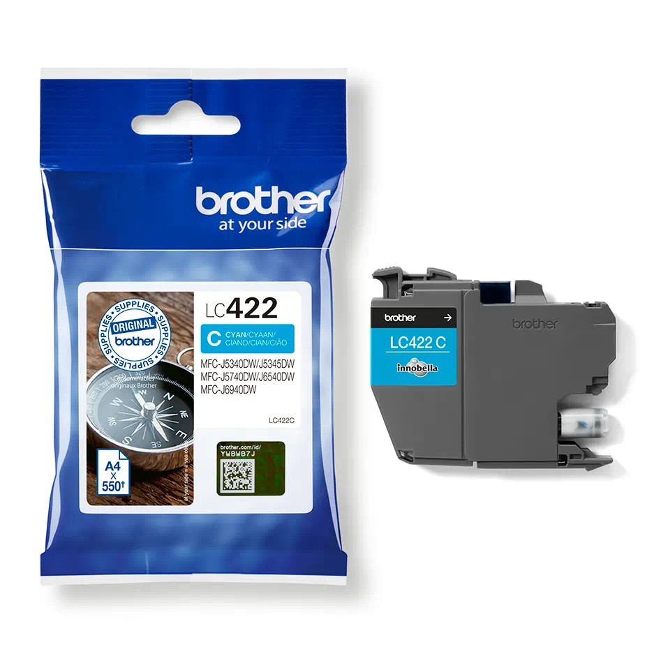 LC422C (S) Cyan ink cartridge 550 pages MFCJ5340DW
