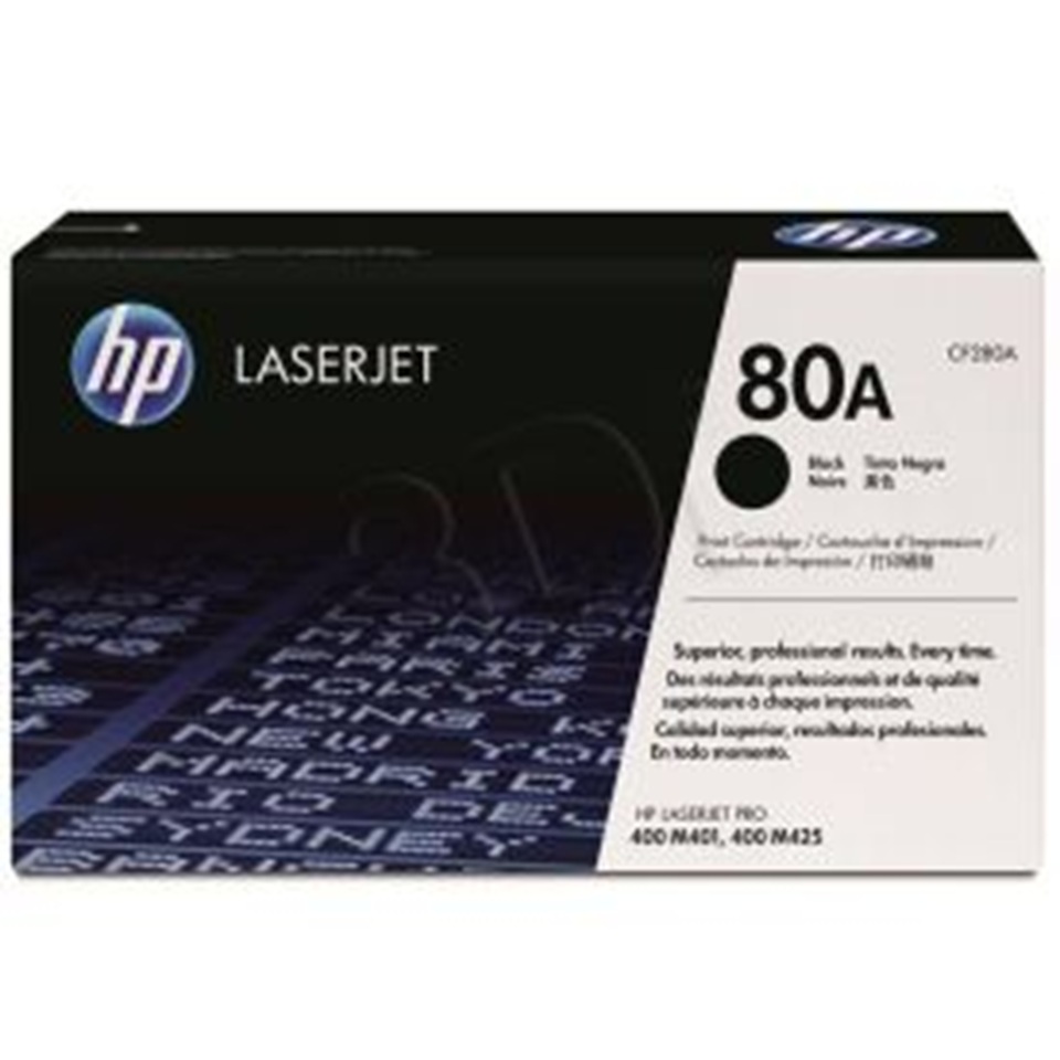 CF280A HP80A BLACK TONER 2700P LJ HP LaserJet Pro 400/M401dn/425dn/M401
