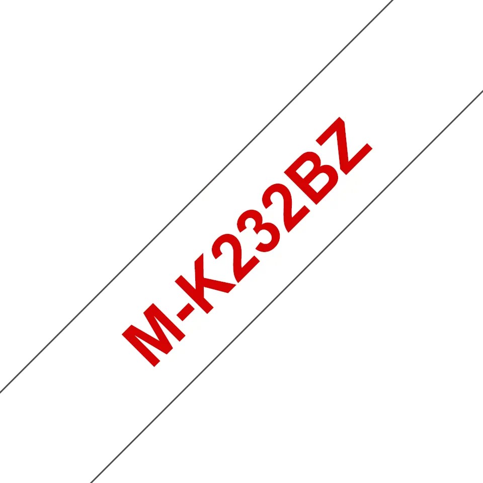 MK232BZ (D) (Blister) 12mm Red On White Tape MK232BZ (D) (Blister) 12mm Red On White Tape