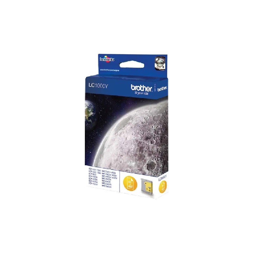 LC1000Y (D) BROTHER YELLOW INK 400P DCP130/330/350/353/357/540/560/750/770 LC1000Y (D) BROTHER YELLOW INK 400P DCP130/330/350/353/357/540/560/750/770