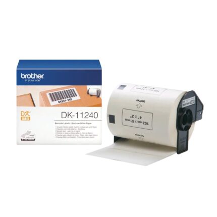 DK11240(D) BROTHER White Barcode Paper Labels 600/Roll (102mm x 51mm)