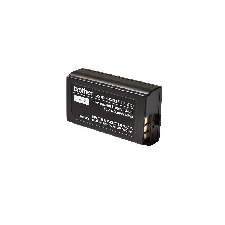 BAE001 BROTHER LI-ION RECHARGEABLE BATTERY 1900mAh 14Wh 7.2V for PT-E300VP/550/PT-H300/500/PT-P750