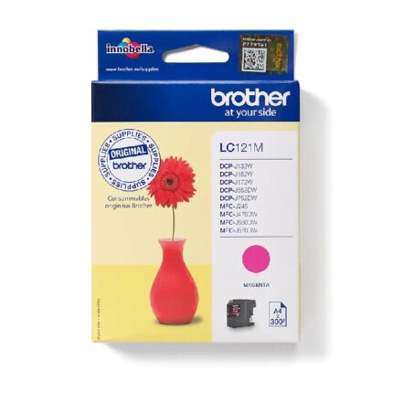 LC121M BROTHER MAGENTA INK 300P DCPJ4110/132/152/172/552/752