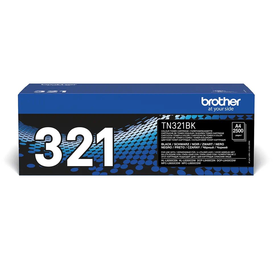 TN321BK BROTHER BLACK TONER 2500P HLL8250CDN/DCPL8400CDN