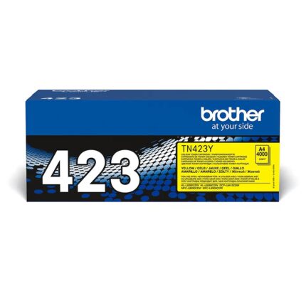 TN423Y BROTHER YELLOW TONER 4000P HL-L8260CDW/HL-L8360CDW/DCP-L8410CDW