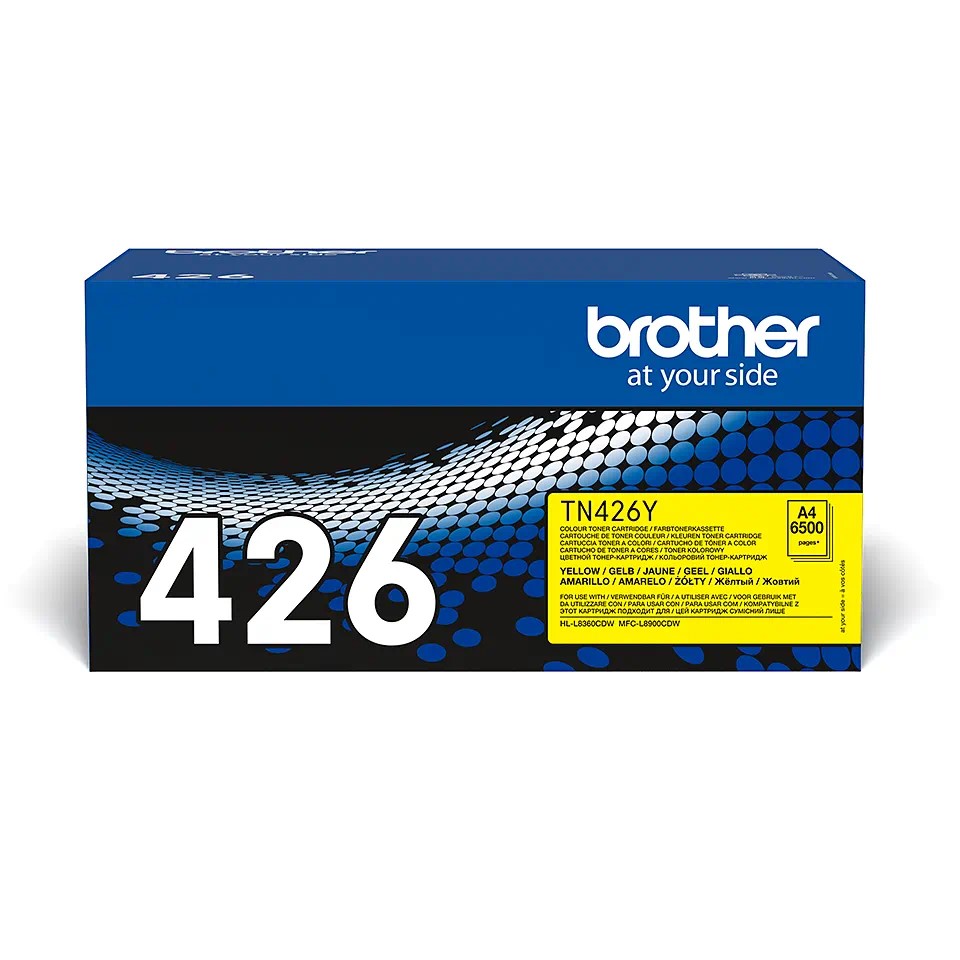 TN426Y (S) BROTHER YELLOW TONER 6500P HLL8360/MFCL8900 TN426Y (S) BROTHER YELLOW TONER 6500P HLL8360/MFCL8900