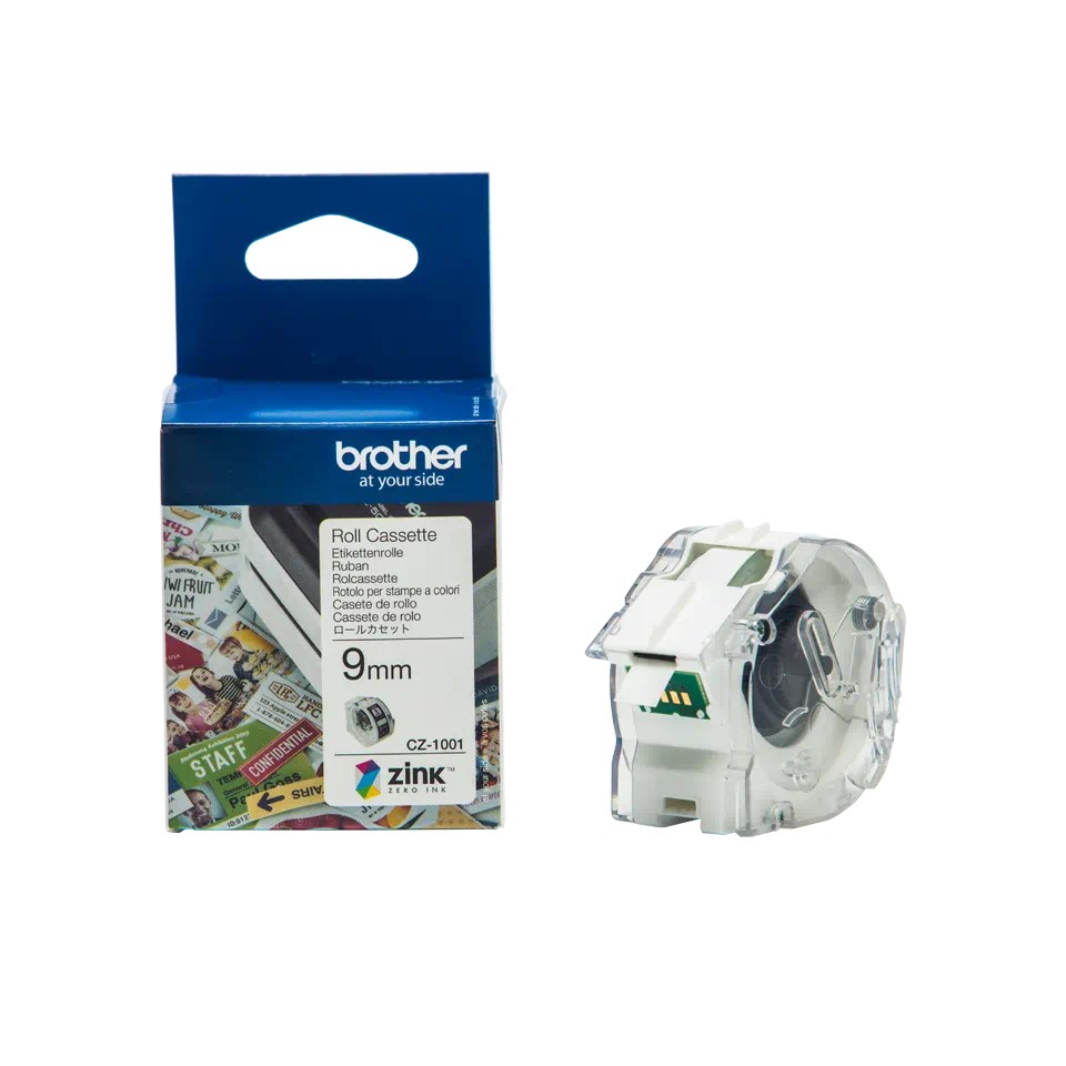 CZ1001 (D) BROTHER Roll Cassette 9mm x 5M for VC500W