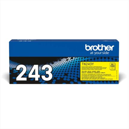 TN243Y BROTHER YELLOW TONER 1000P HLL3210/L3230/L3270/DCPL3510/L3550/MFCL3730/L3750/L3770