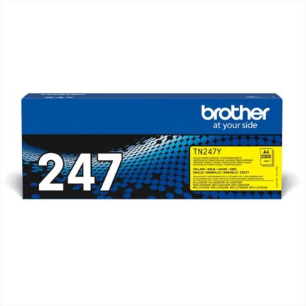 TN247Y BROTHER YELLOW TONER 2300P HLL3210/L3230/L3270/DCPL3510/L3550/MFCL3730/L3750/L3770