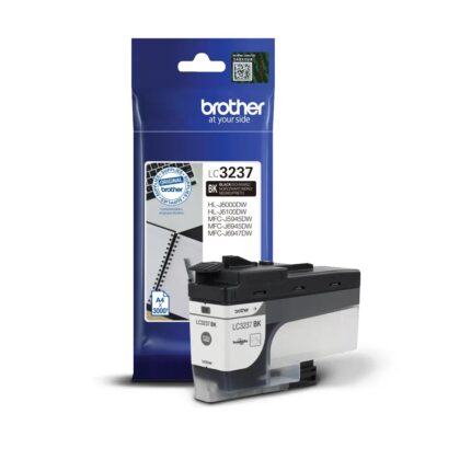 LC3237BK INK CARTRIDGE BLACK 3000P MFCJ5945/MFCJ6945/MFCJ6947/HLLJ6000/HLLJ6100
