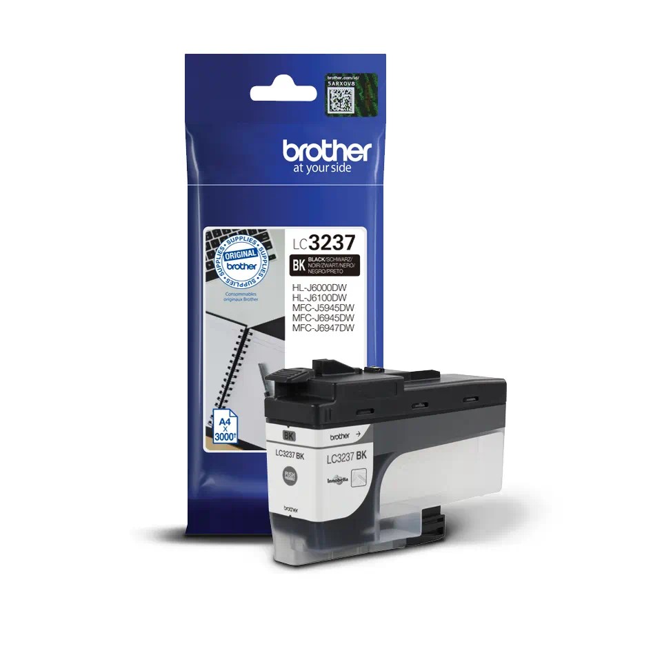 LC3237BK INK CARTRIDGE BLACK 3000P MFCJ5945/MFCJ6945/MFCJ6947/HLLJ6000/HLLJ6100