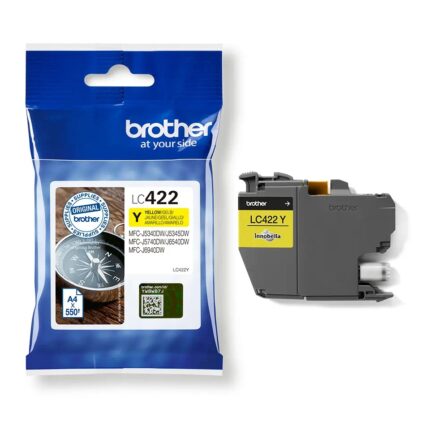 LC422Y Yellow ink cartridge 550 pages MFCJ5340DW
