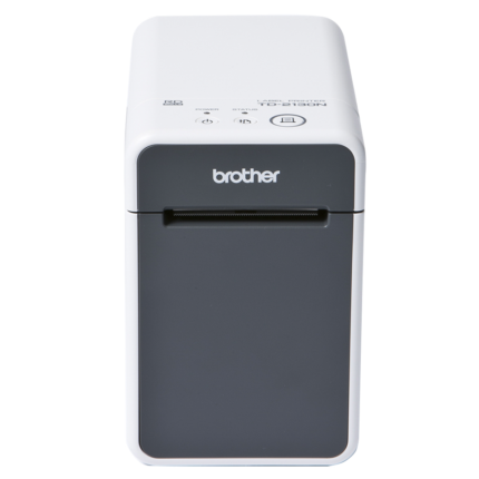 TD2135N BROTHER Desktop Label Printer USB and Wired Ethernet (Network) connectivity.