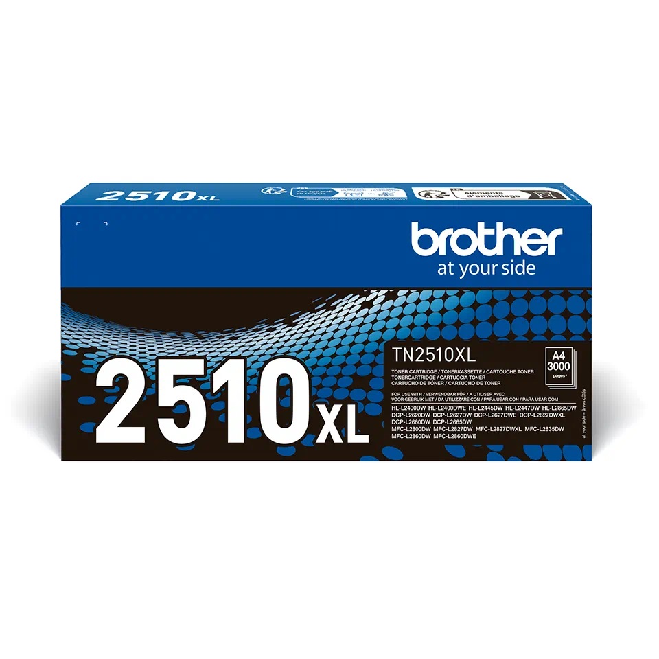 TN2510XL BROTHER BLACK TONER 3000 Pages TN2510XL BROTHER BLACK TONER 3000 Pages