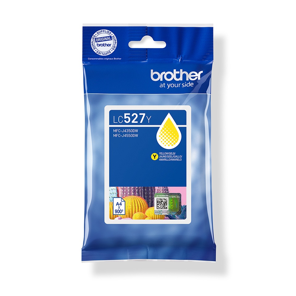 LC527Y yellow ink cartridge 900 pages ( MFCJ4350DW