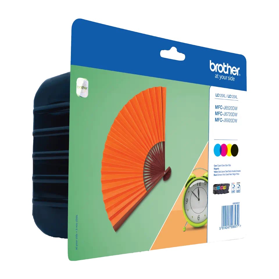 LC129XLVALBP BROTHER VALUE PACK INK MFCJ-6520/6720/6920