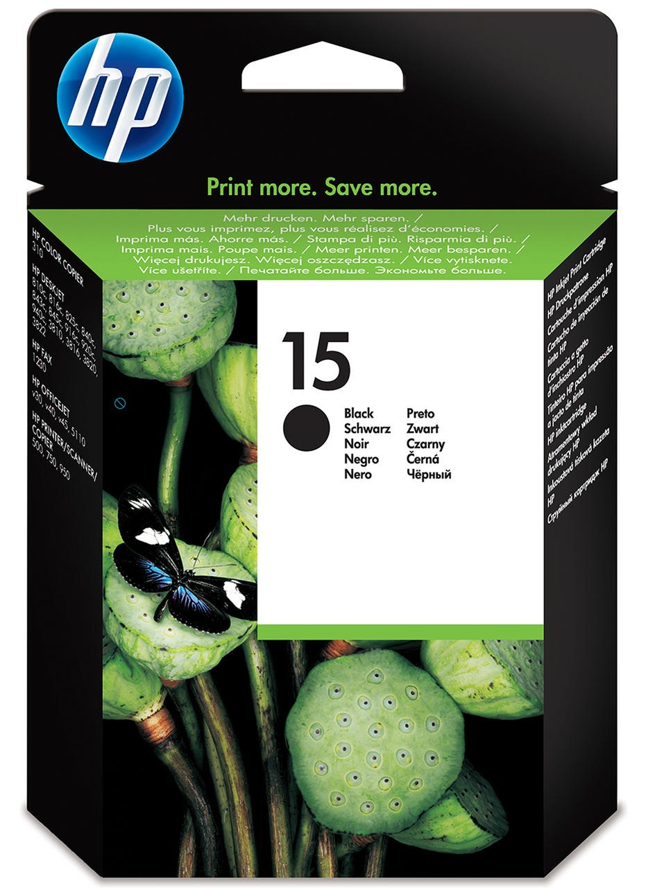 C6615D HP15 BLACK INK 25ml 495P DJ 3810/3816/3820/3822/810/812/816/825