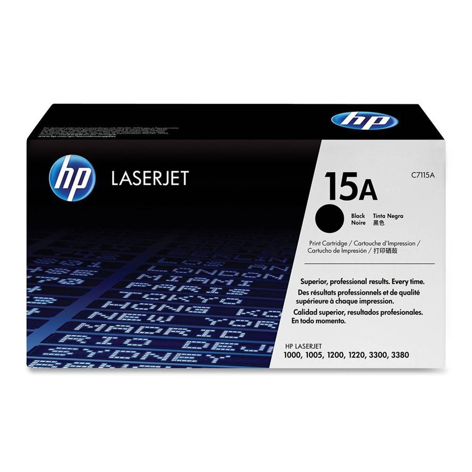 C7115A HP15A 2500P TONER BLK LJ 1000/1005/1200/1220/3300/3310/3320/3330/3380