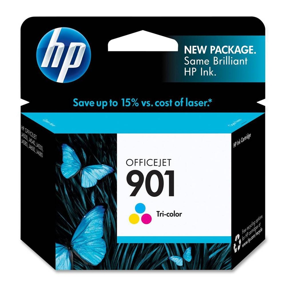 CC656AE HP901 TRICOLOUR INK 360P OJ J4524/J4535/J4580/J4624/4660/4680