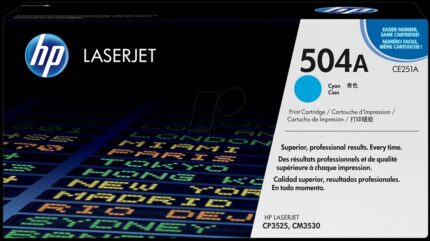 CE251A(D) HP504A HP CYAN TONER LJ CM3530 mfp/CP3525n/CP3525x/CP3525dn/CM3530f