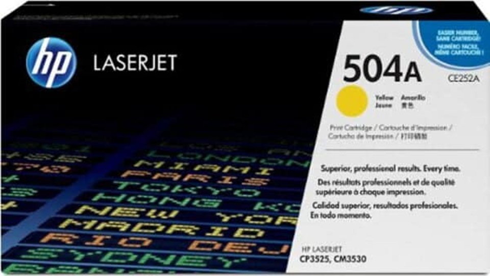 CE252A(D) HP504A HP YELLOW TONER LJ CM3530 mfp/CP3525n/CP3525x/CP3525dn/CM3530f CE252A(D) HP504A HP YELLOW TONER LJ CM3530 mfp/CP3525n/CP3525x/CP3525dn/CM3530f