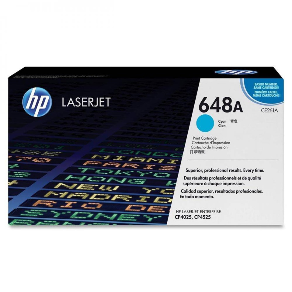 CE261A HP648A CYAN TONER 11000P LJ CP4025/4525 CE261A HP648A CYAN TONER 11000P LJ CP4025/4525
