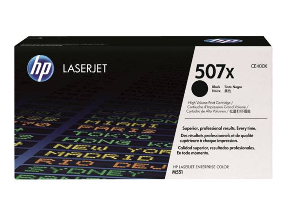 CE400X HP507X BLACK TONER 11000P M551/500 MFP M575 CE400X HP507X BLACK TONER 11000P M551/500 MFP M575