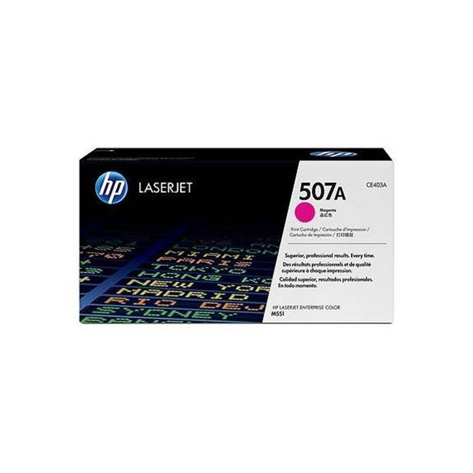 CE403A HP507A MAGENTA TONER 6000P LJ M551/500MFP/M575 CE403A HP507A MAGENTA TONER 6000P LJ M551/500MFP/M575