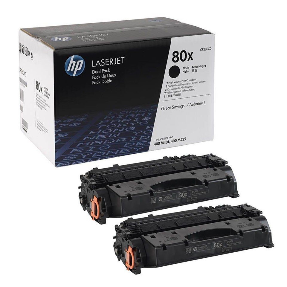 CF280XD(D) 80XD HP BLACK TONER FOR M401/425/400 6900p CF280XD(D) 80XD HP BLACK TONER FOR M401/425/400 6900p