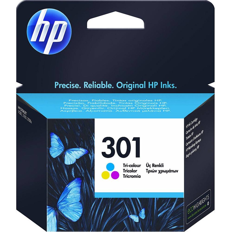 CH562EE HP301 TRICOLOUR INK 165P DJ 1000/1050A/2050A/2054A/2510/3000/3050A/3052A