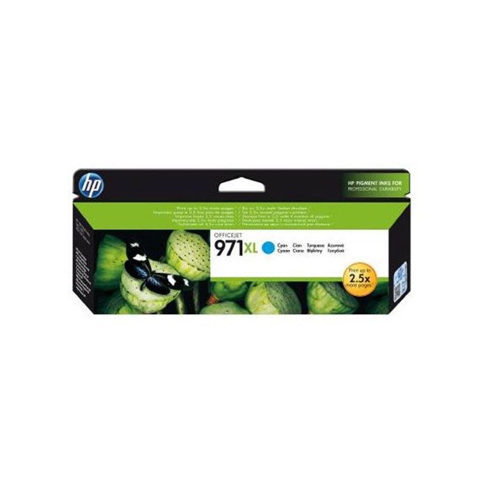 CN626AE(S) HP971XL CYAN INK 2500P OFFICEJET PRO X451/476/551/DW/X576