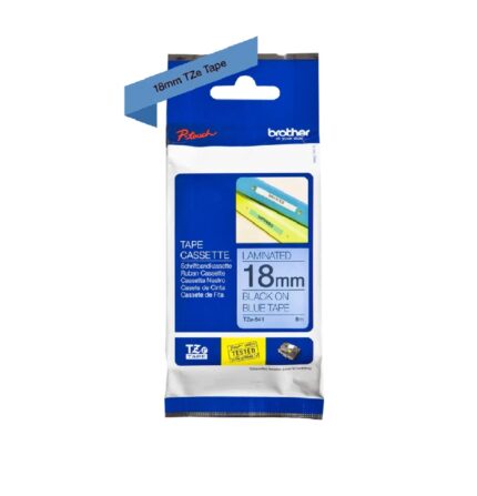 TZE541 18mm Black On Blue Tape BROTHER P-TOUCH TAPE