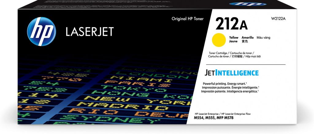 HP212A Yellow Toner Cartridge - (W2122A) FOR M578c