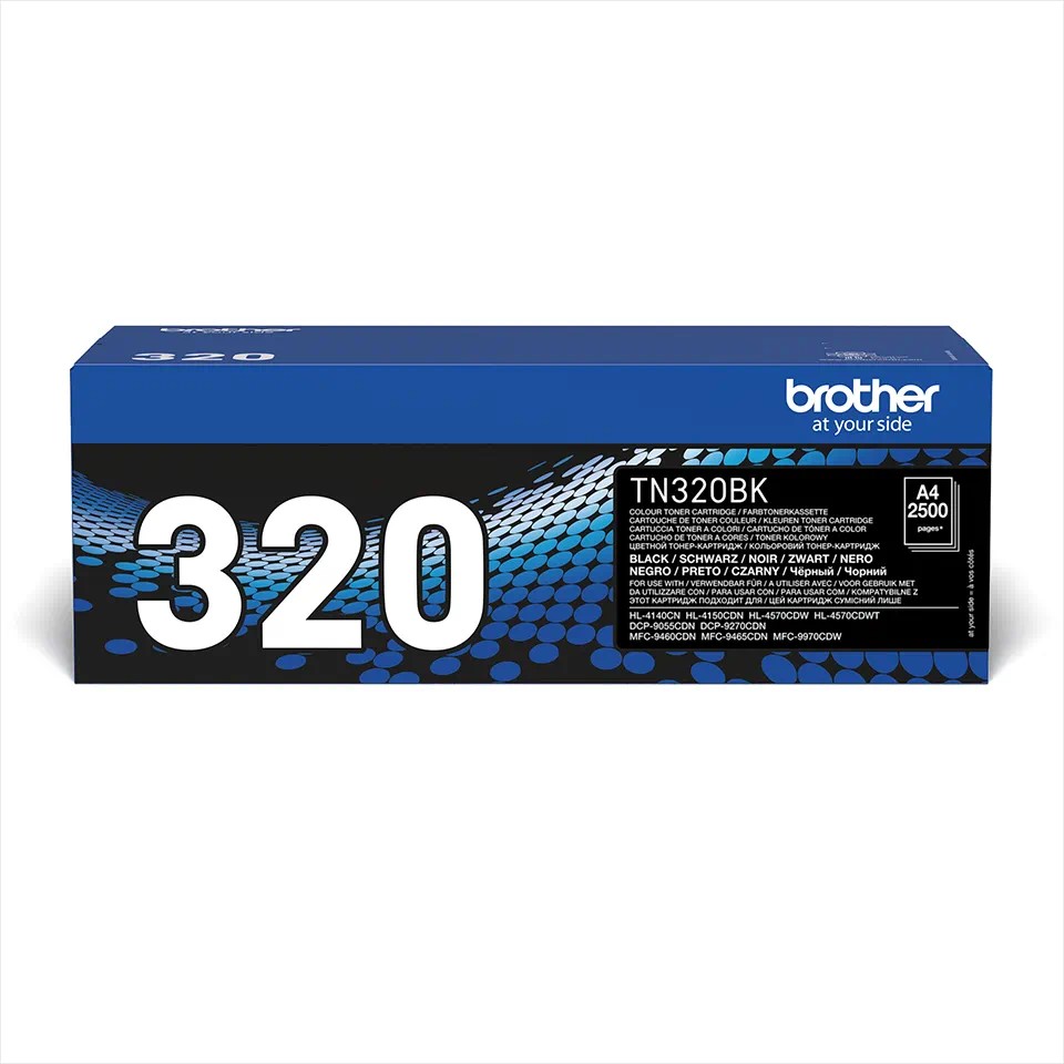 TN320BK BROTHER BLACK TONER 2500P HL4140/4150/4570-DCP9055/9270 TN320BK BROTHER BLACK TONER 2500P HL4140/4150/4570-DCP9055/9270
