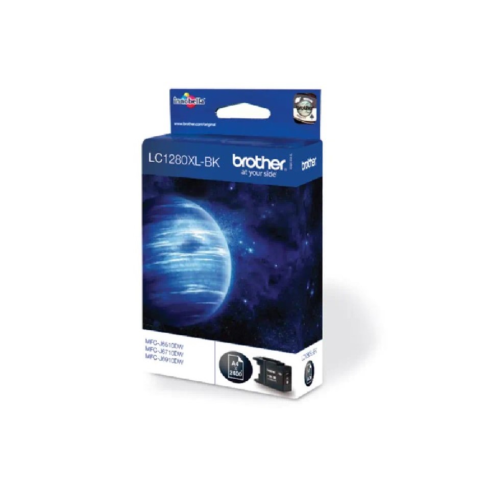 LC1280XLBK (D) BROTHER BLACK INK 2400P HIGH YIELD MFCJ5910/6510/6710/6910