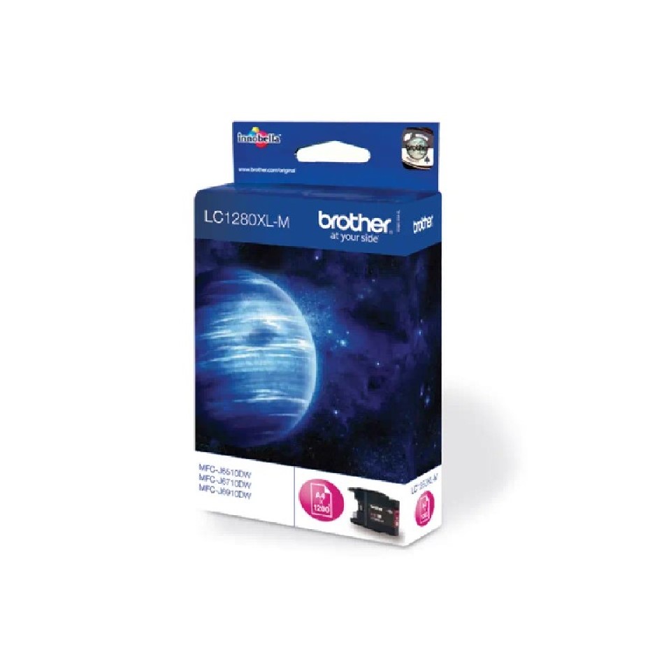 LC1280XLM (S) BROTHER MAGENTA INK 1200P HIGH YIELD MFCJ5910/6510/6710/6910