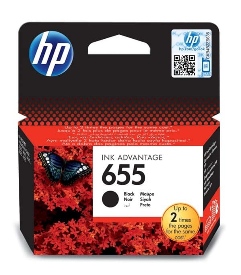 CZ109AE HP655 BLACK INK DJ 3235/4615/4625/5525/6525