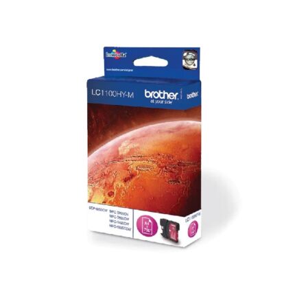 LC1100HYM BROTHER MAGENTA INK 750P HIGH YIELD DCP6690-MFC5890/5895/6490/6890